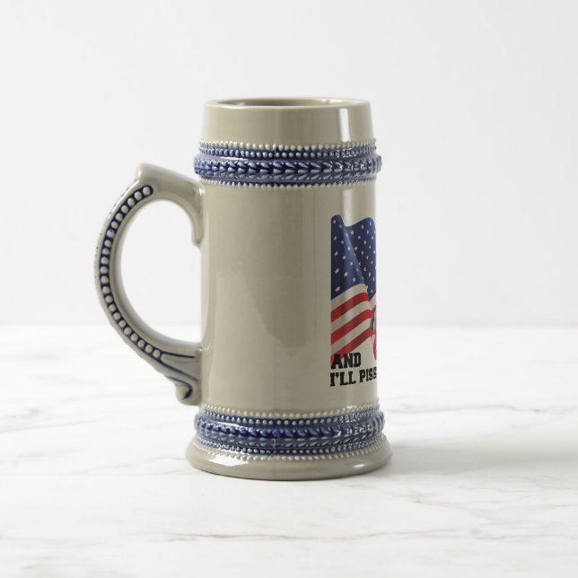Caneca De Cerveja Não queime minha bandeira (Esquerda)