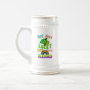 Caneca De Cerveja Não Só Sorte, Mas Muito Abençoado