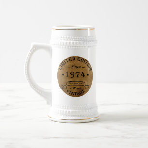 Caneca De Cerveja Nascer em 1974, 50 anos de idade