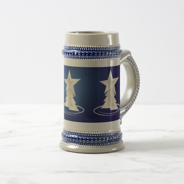 Caneca De Cerveja Natal Branco (Frente Esquerda)