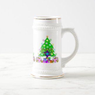 Caneca De Cerveja Natal e Hanukkah junto