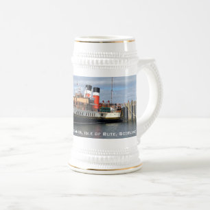 Caneca De Cerveja Navio a vapor Waverley Paddle, Rothesay, Escócia