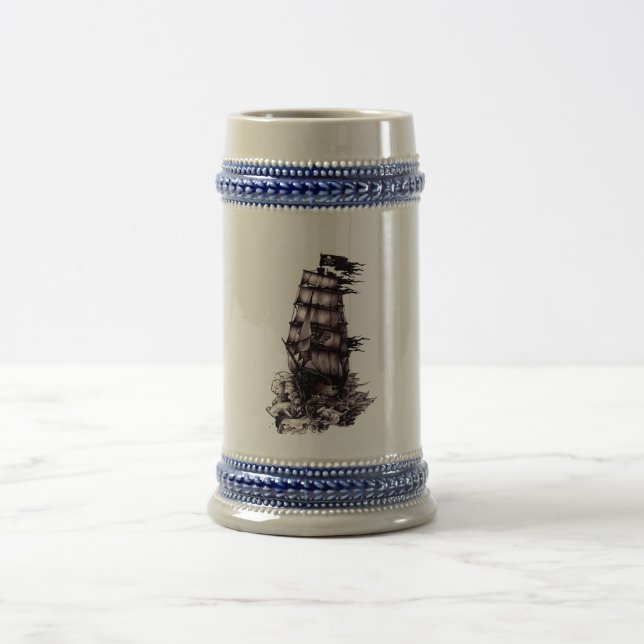 Caneca De Cerveja Navio de pirata (Centro)
