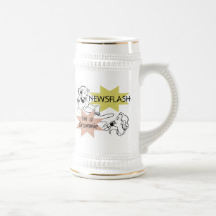 Caneca De Cerveja Newsflash eu sou t-shirt e presentes de um Grammie