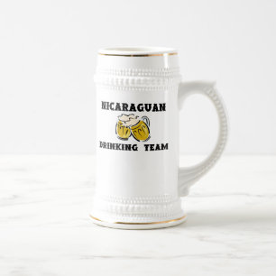Caneca de cerveja nicaraguense da equipe do