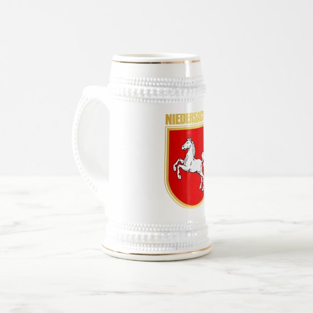 Caneca De Cerveja Niedersachsen (Baixa Saxónia) COA (Frente Esquerda)
