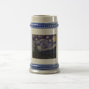Caneca De Cerveja Noite Estrelada, Van Gogh Cidade Francesa Saint Re