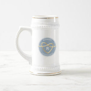 Caneca De Cerveja Noivos Elegantes