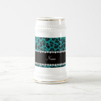 Nome personalizado impressão brilhante aqua glitte