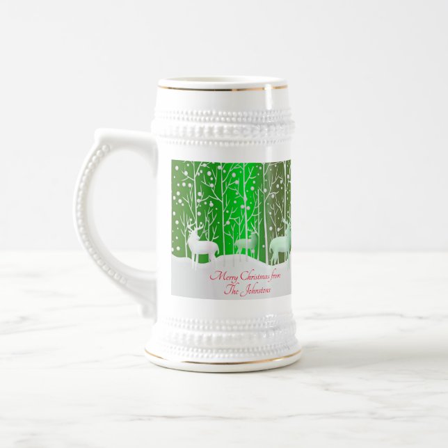 Caneca De Cerveja Nome Verde de Edição do Conjunto de Revistas Branc (Esquerda)