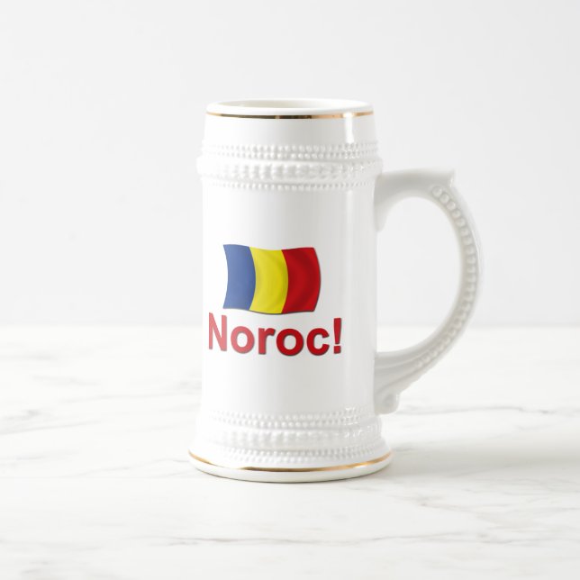 Caneca De Cerveja Noroc! (Elogios) (Direita)