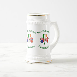 Caneca De Cerveja Noruega Irlanda EUA Bandeira do Trevo Personalizad
