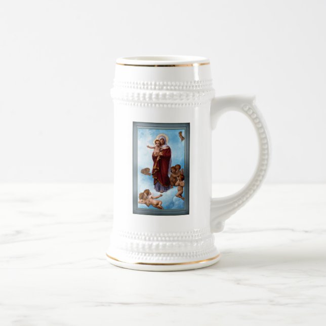 Caneca De Cerveja Nossa Senhora dos Anjos por William Bouguereau (Direita)