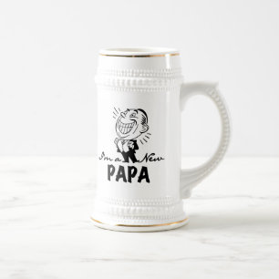 Caneca De Cerveja Novo Papá Sorrindo Camisas e Presentes