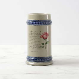 Caneca De Cerveja Números 6:24-26 O Senhor Abençoa-te a Rosa