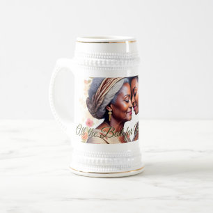 Caneca De Cerveja O Abraço de uma Mãe – Um Laço Atemporal em Flor