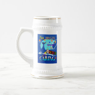 Caneca De Cerveja O Barco Dragão Está Ligando
