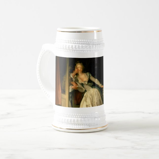 Caneca De Cerveja O Beijo Furtado Fragonard (Frente Esquerda)