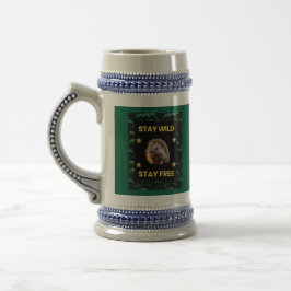 Caneca De Cerveja O Cachorro - Fique Selvagem Fique Livre