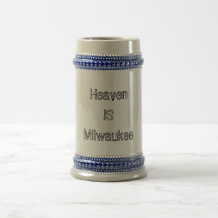 Caneca De Cerveja O céu é Milwaukee
