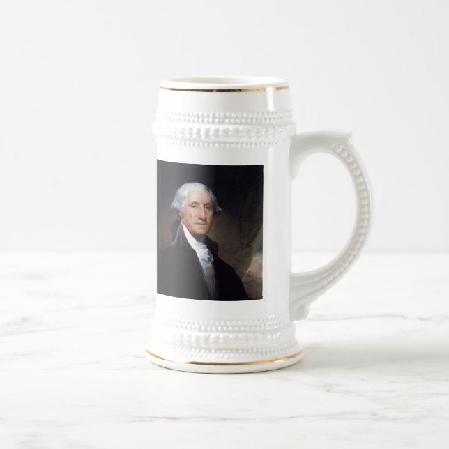 Caneca De Cerveja O governo é força, George Washington (Direita)