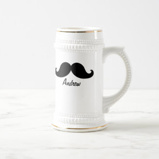 CANECA DE CERVEJA O MELHOR BIGODE PRETO PERSONALIZADO