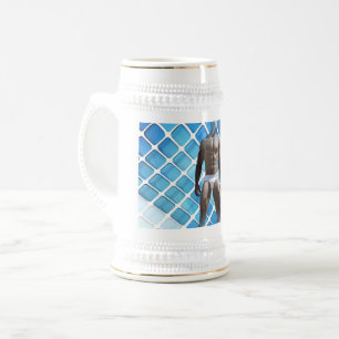 Caneca De Cerveja O orgulho gay artístico de SlipperyJoe dá aos LG