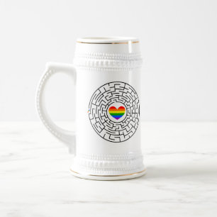 Caneca De Cerveja O prêmio de SlipperyJoe, labyri quebra-cabeça laby