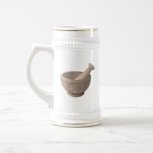 Caneca De Cerveja O Recipiente Com o Pilão