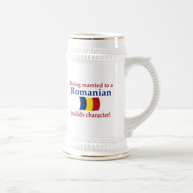 Caneca De Cerveja O Romanian constrói o caráter (Direita)