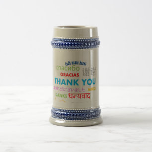 Caneca De Cerveja Obrigado Mug Por Homens - Nuvem Personalizável do