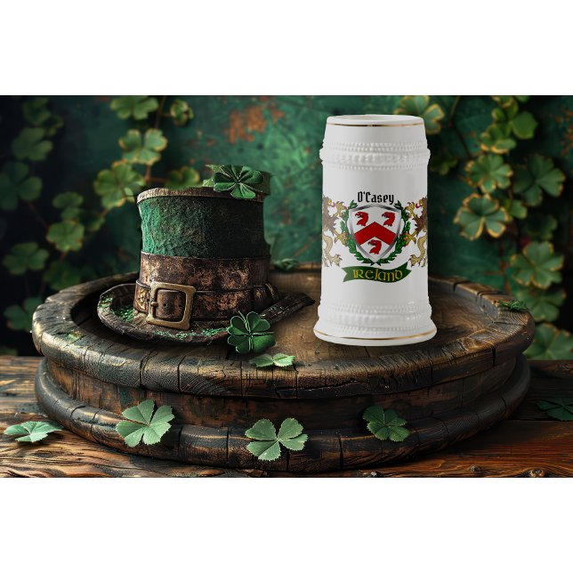 Caneca De Cerveja O'Casey/Casey Irish Shield Personalizado (Criador carregado)