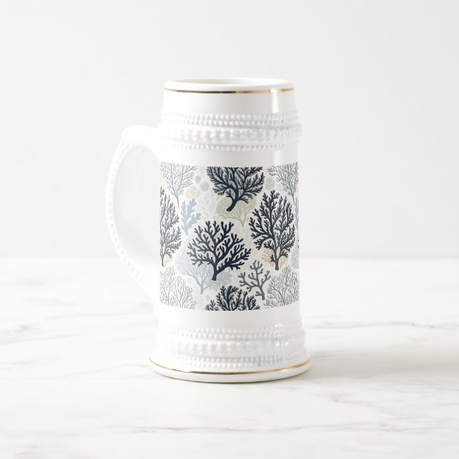 Caneca De Cerveja Oceanic Vibes Botanical Corals (Frente Esquerda)