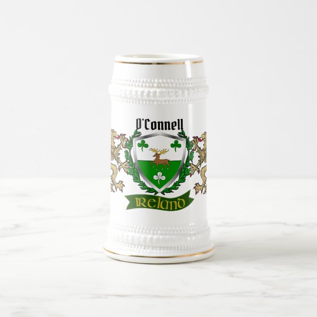 Caneca De Cerveja O'Connell/Connell Irish Shield (Centro)