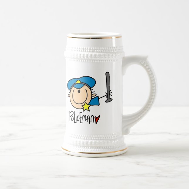 Caneca De Cerveja Ocupação de Policial (Direita)