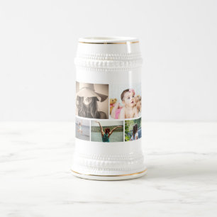 Caneca De Cerveja oferta personalizada da família de fotos DIY 5