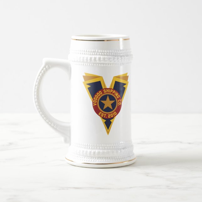 Caneca de cerveja oficial do logotipo (Esquerda)