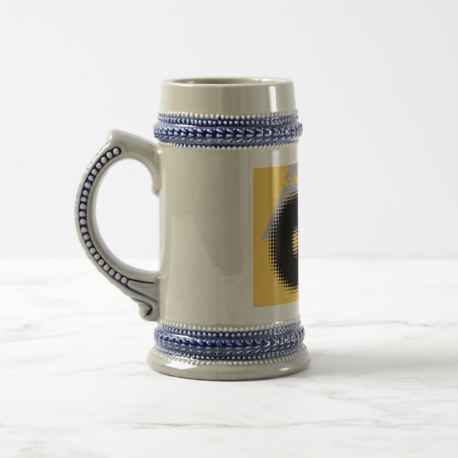 Caneca De Cerveja OK Vibes - Simples e Negrito" (Esquerda)