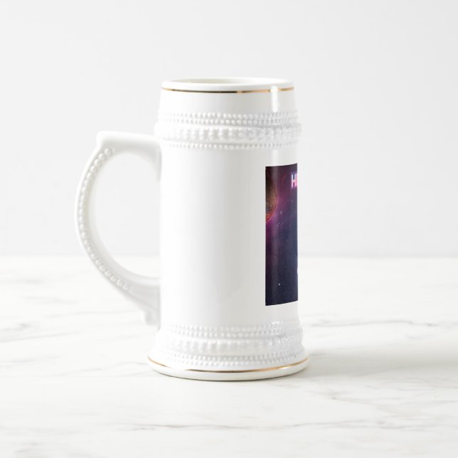 Caneca De Cerveja Olá do espaço. (Esquerda)