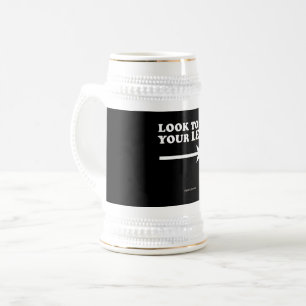 Caneca De Cerveja Olhe para a esquerda SlipperyJoe's espesso ce geom