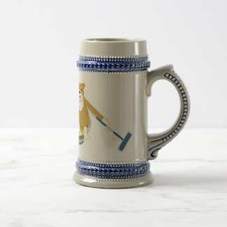 Caneca De Cerveja Ondulação do buldogue