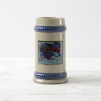 Caneca De Cerveja Ondulações Negras