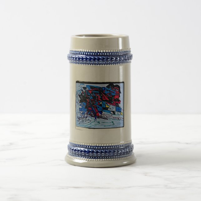 Caneca De Cerveja Ondulações Negras (Centro)