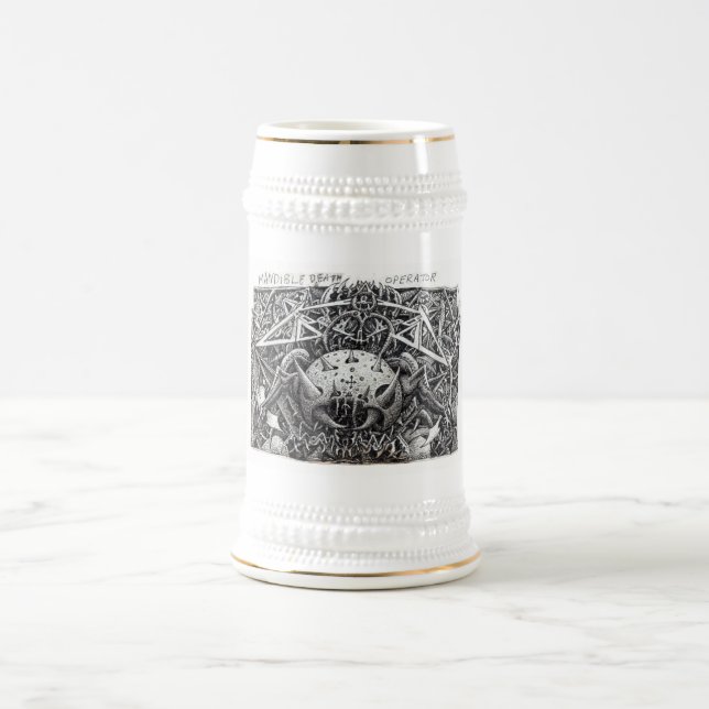 Caneca De Cerveja Operador de Morte Mandible, de Brian Benson, canec (Centro)