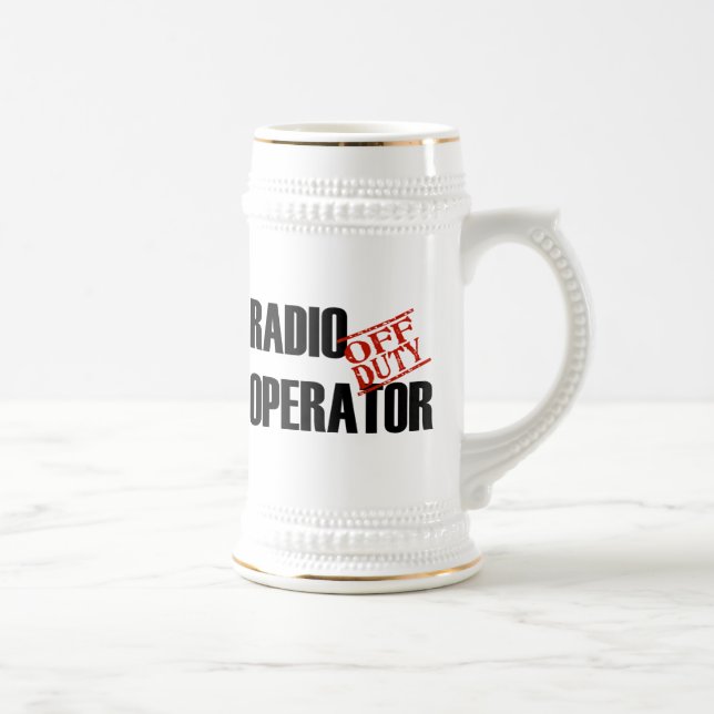 CANECA DE CERVEJA OPERADOR DE RÁDIO FORA DE SERVIÇO (Direita)