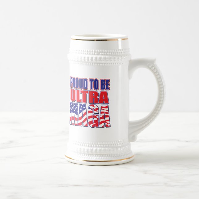 Caneca De Cerveja Orgulho De Apoiar O Presidente Trump (Direita)
