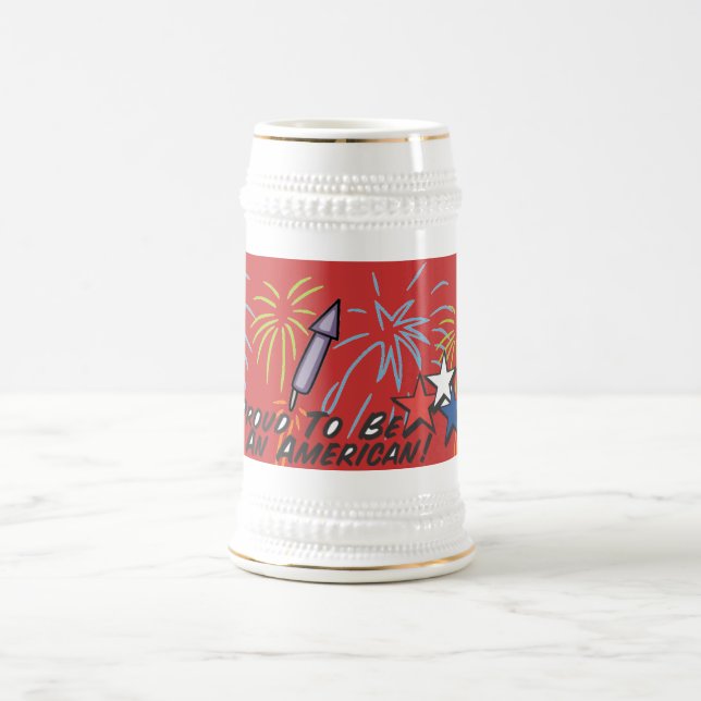 Caneca De Cerveja Orgulhoso Americano - (Centro)