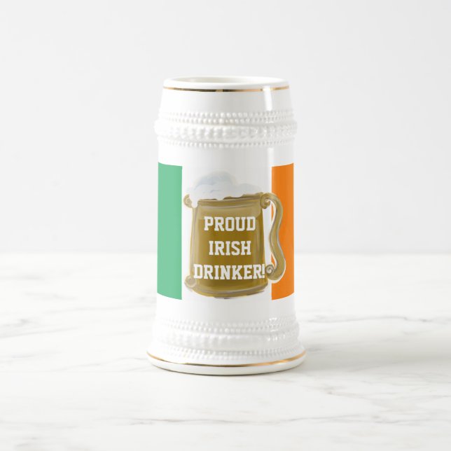 CANECA DE CERVEJA ORGULHOSO BEBÊ IRLANDÊS! (Centro)