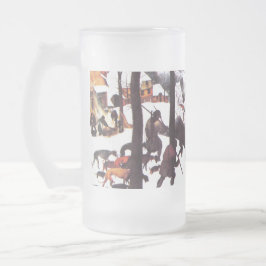 Caneca De Cerveja "Os Caçadores na Neve" Bonito presente de Natal