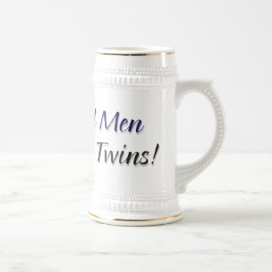 Caneca De Cerveja Os homens reais fazem gêmeos